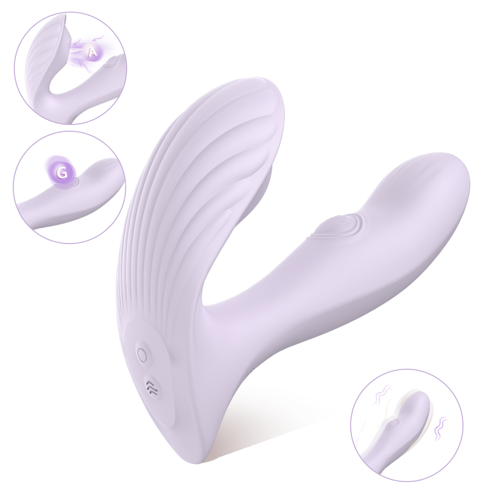 Shell Wearable Clitoral Vibrator-Purple