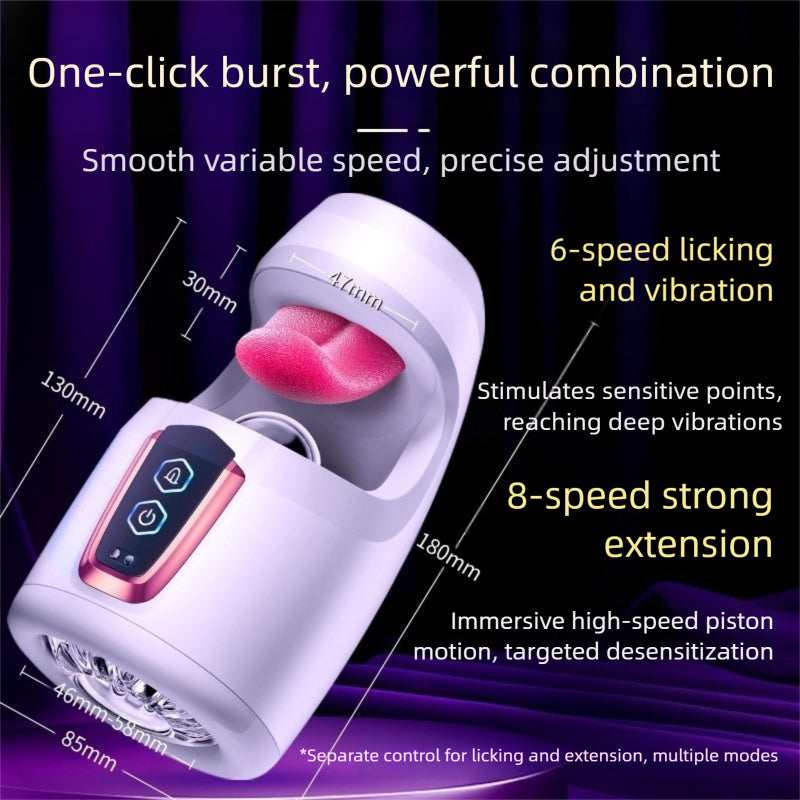 Tongue Licking Male  Masturbator