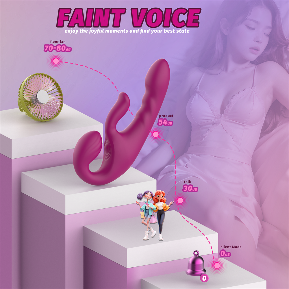 Lesbian Couples Vibrator-Red