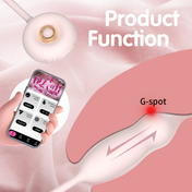 Telescopic Egg Vibrator-Pink