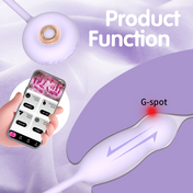 Telescopic Egg Vibrator-Purple