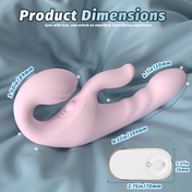 Lesbian Couples Vibrator-Pink