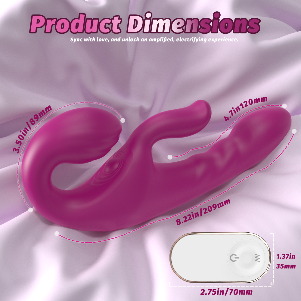 Lesbian Couples Vibrator-Red