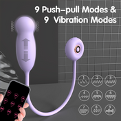 Telescopic Egg Vibrator-Purple