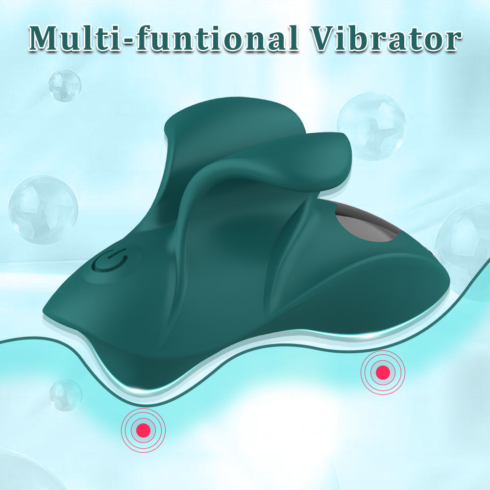 Remote Control Panty Leaf Vibrator-Green