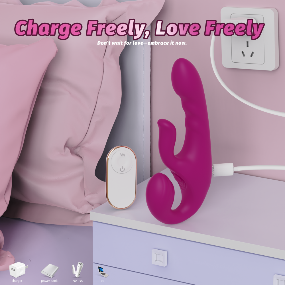 Lesbian Couples Vibrator-Red