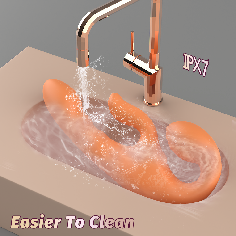 Lesbian Couples Vibrator-Orange