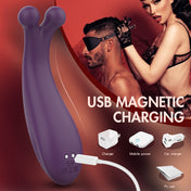 Dual Pulse Wand Massager-Purple