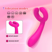 Dual Head Flexible Vibrator-Red