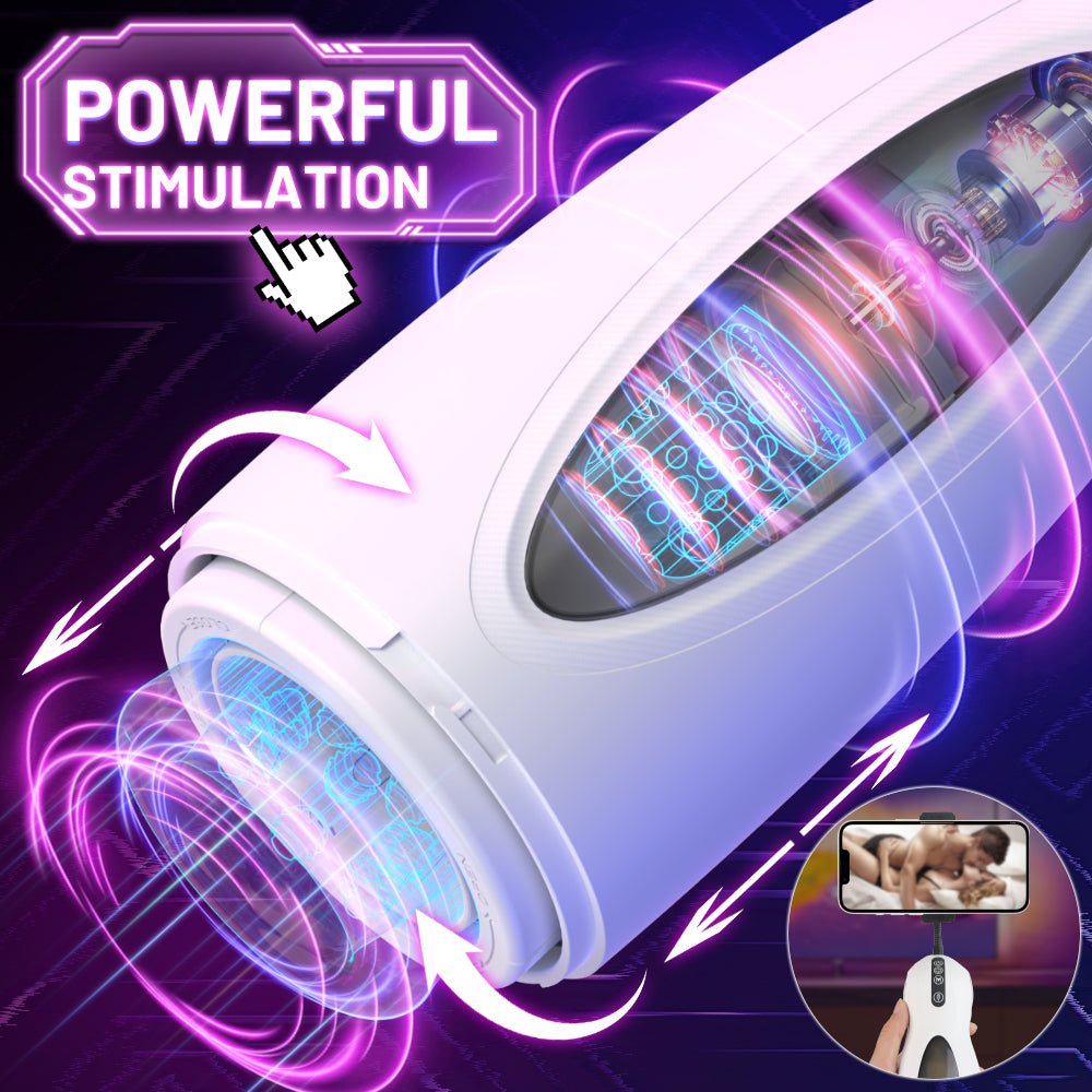 RoboStroker Telescopic Masturbator-White