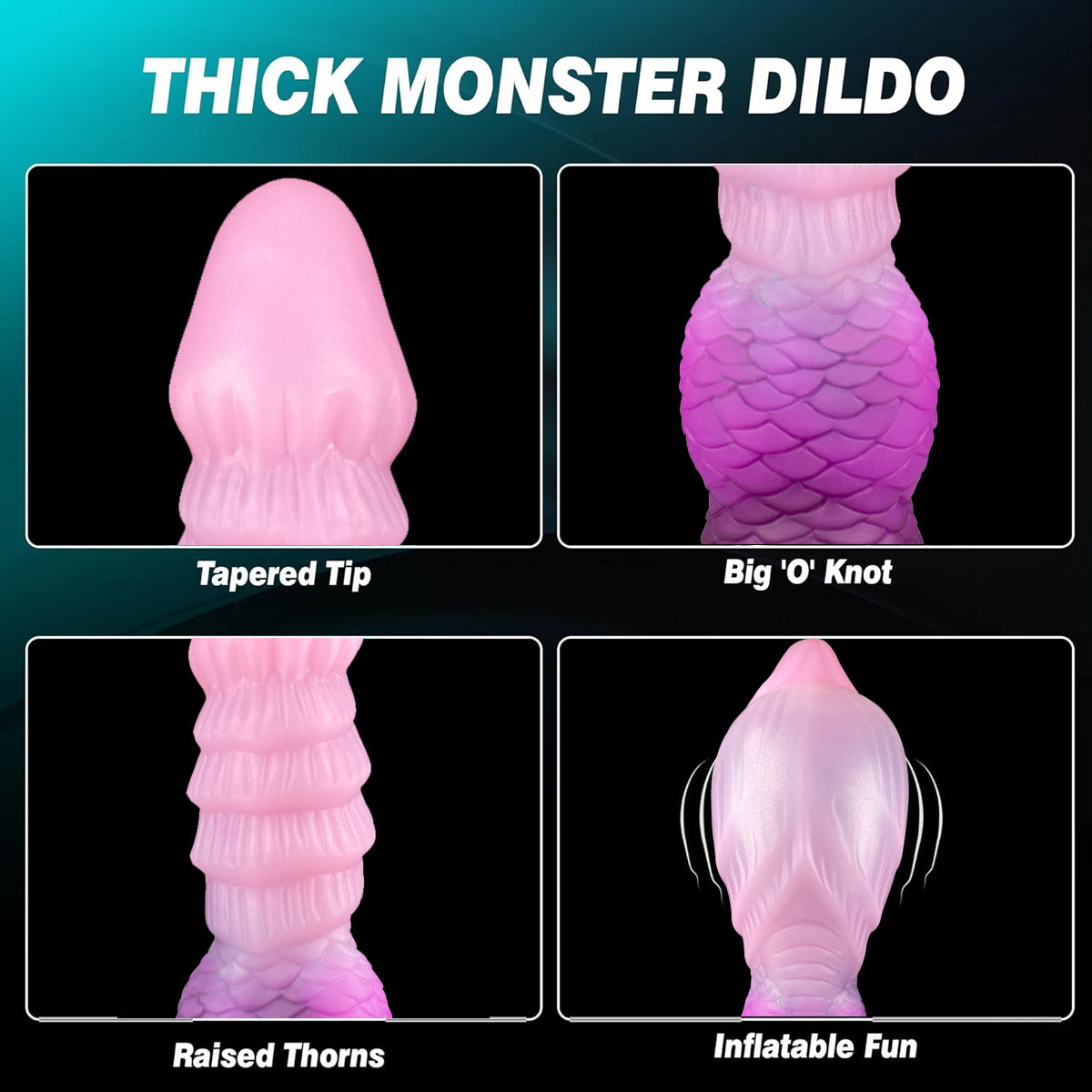 Dragon Scale Inflatable Dildo