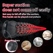 Octopus Tentacle Dildo - Black Red