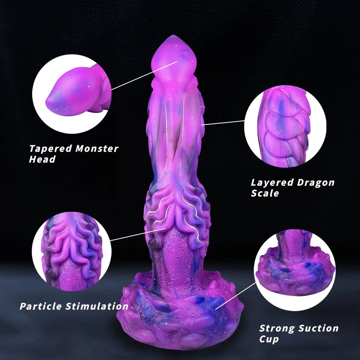 MonsterHead Telescoping Dildo
