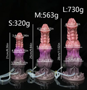 Alien Canine Ejecting Dildo-Black