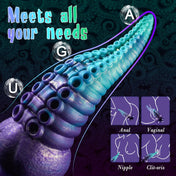 Octopus Tentacle Dildo -Purple Green