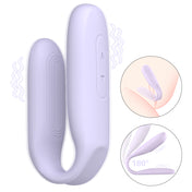 PulseSync 3-in-1 Couples Vibrator-Purple