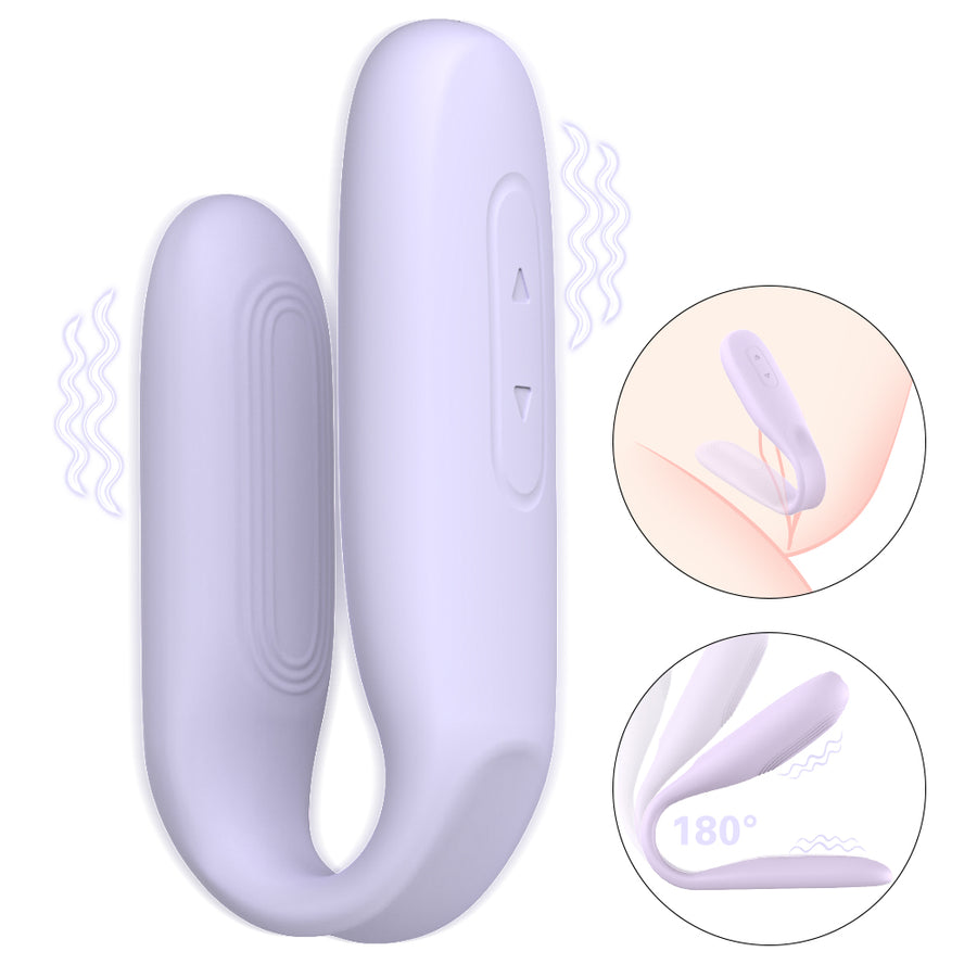 PulseSync 3-in-1 Couples Vibrator-Purple