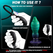 Midnight Green Dragon Dildo