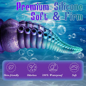 Octopus Tentacle Dildo -Purple Green
