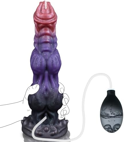 Alien Canine Ejecting Dildo-Black