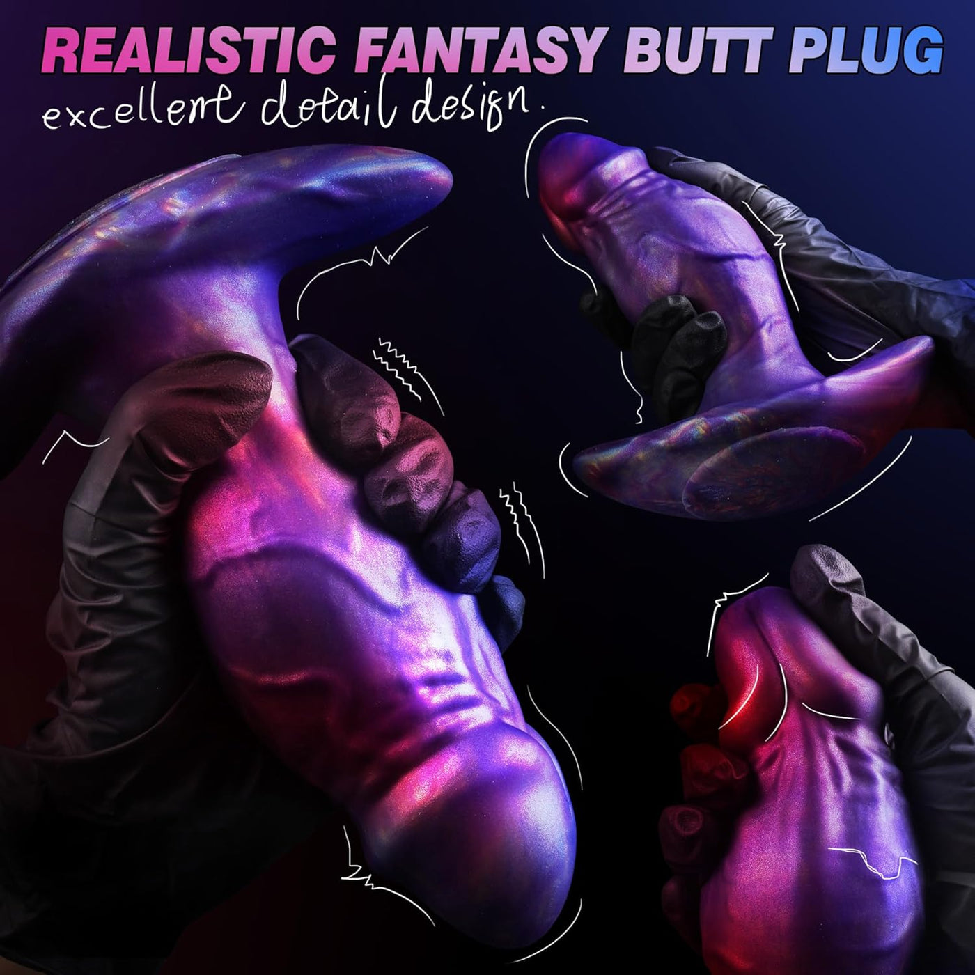 Textured Fist Training Butt Plug