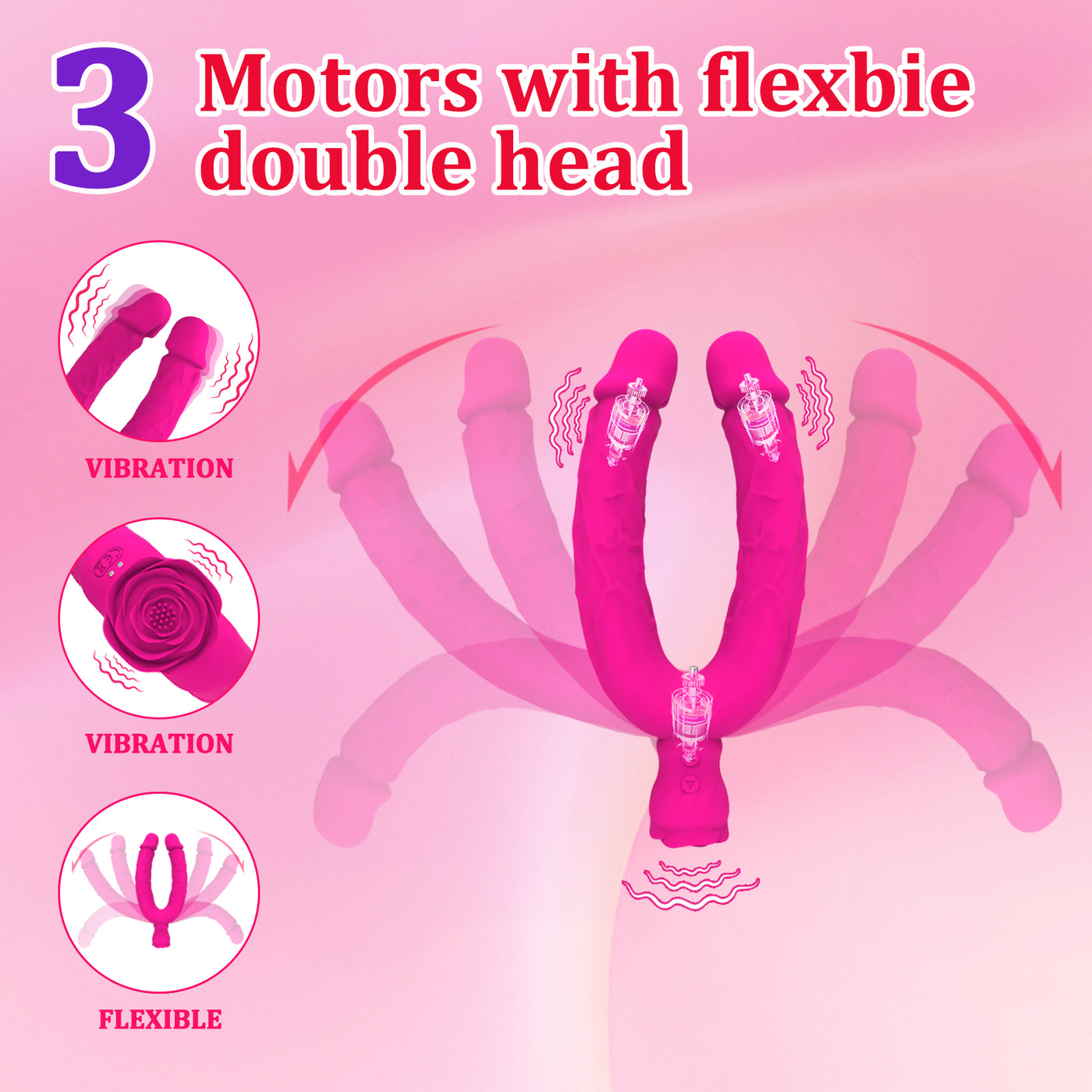 Double Ended Vibrating Dildo