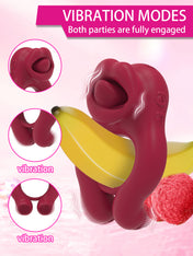 Dual Pleasure Couples Tongue-Licking Ring