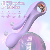 Dual Stimulation Ring Vibrator-Purple