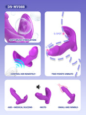 Wave Rotate Wearable Vibrator-Purple