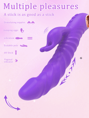 Dreamboat Triple Stimulation Vibrator-Purpel