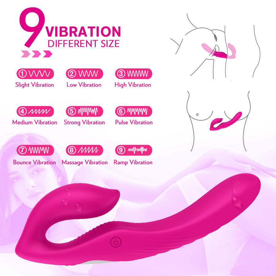 SyncedPulse Couples Vibrator-Red