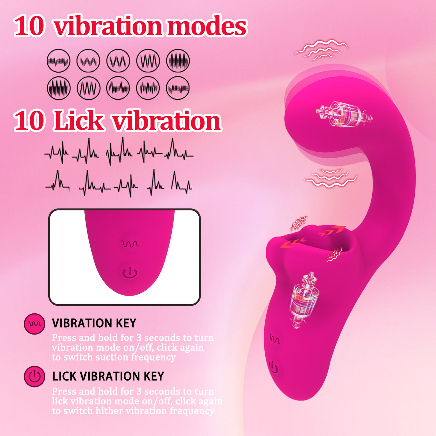 Flex-Tongue Wearable Vibrator