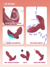 Wave Rotate Wearable Vibrator-Red