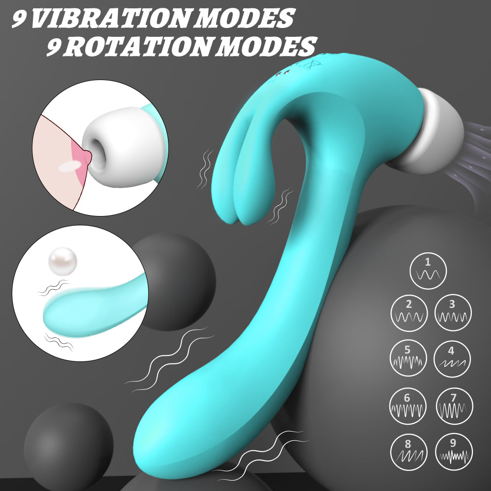 Hammer Rabbit Vibrator-Blue