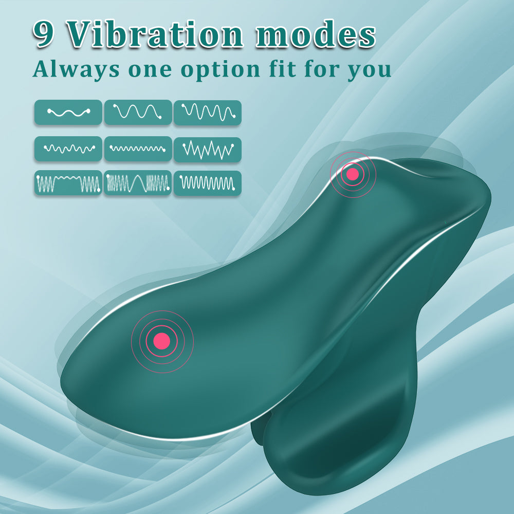 Remote Control Panty Leaf Vibrator-Green