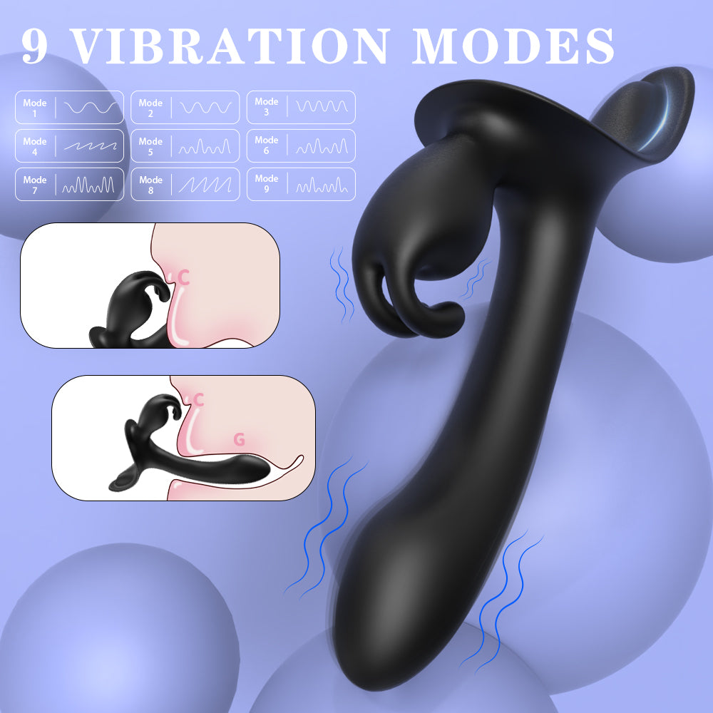Rabbit  Couples  Vibrator-Black