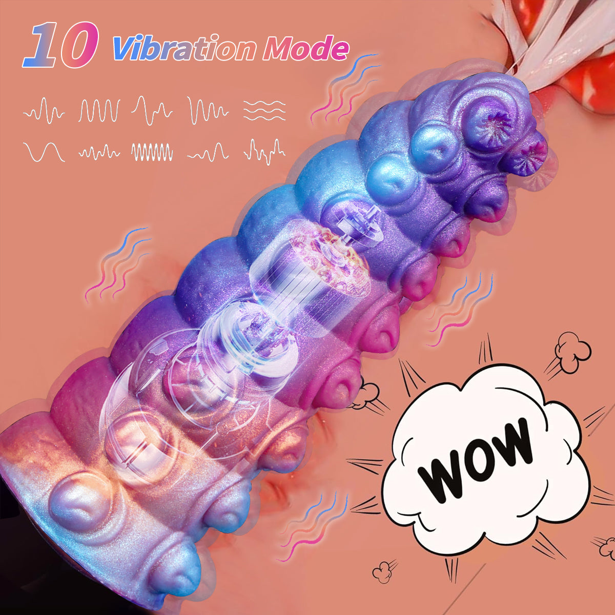 Caterpillar Vibrating Dildo