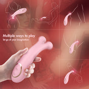 Dual Pulse Wand Massager-Pink
