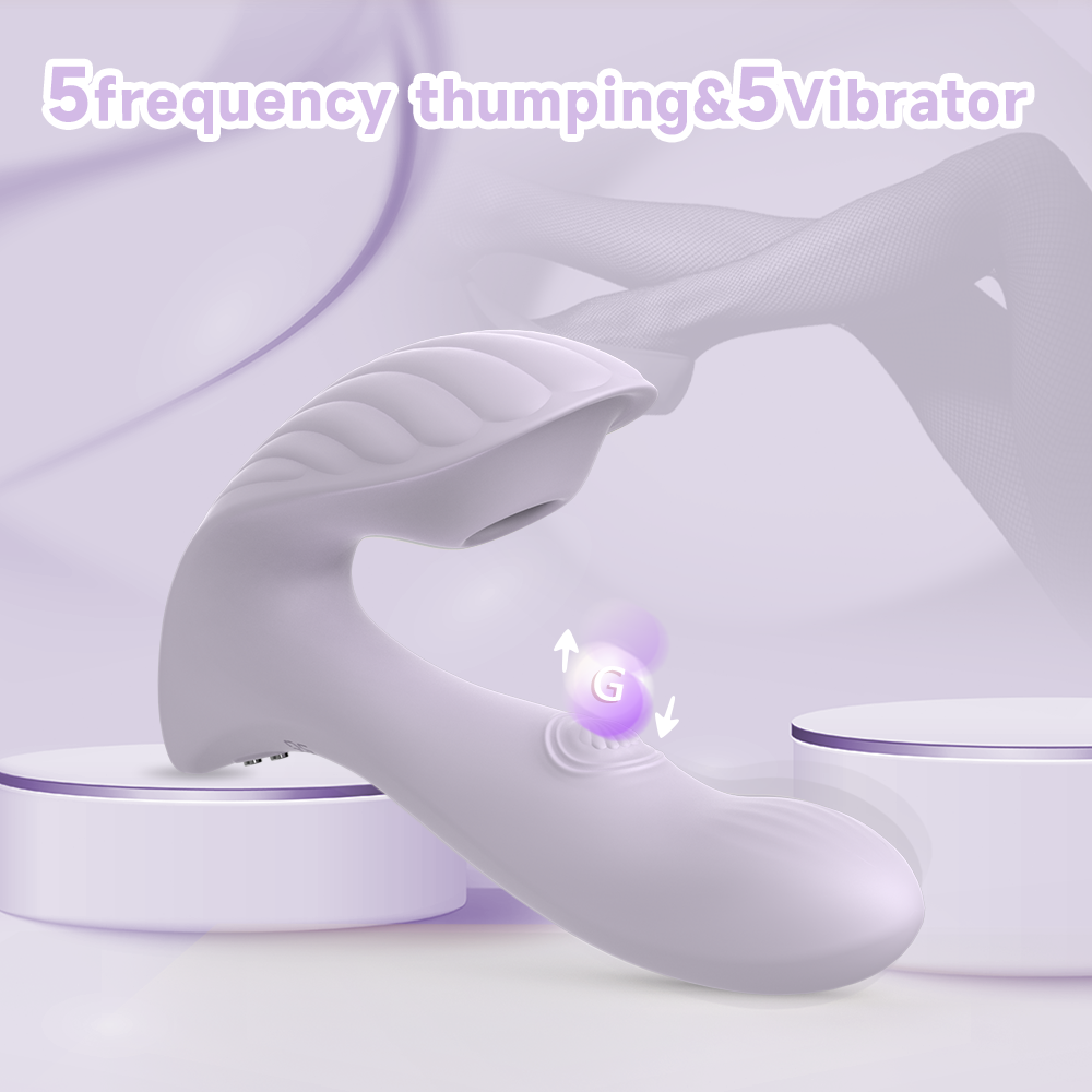 Shell Wearable Clitoral Vibrator-Purple