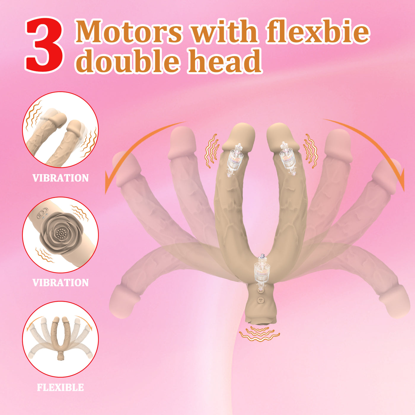 Double Ended Vibrating Dildo