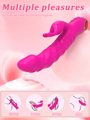 Dreamboat Triple Stimulation Vibrator-Red