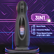 RoboStroker Telescopic Masturbator-Black