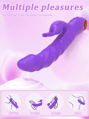 Dreamboat Triple Stimulation Vibrator-Purpel