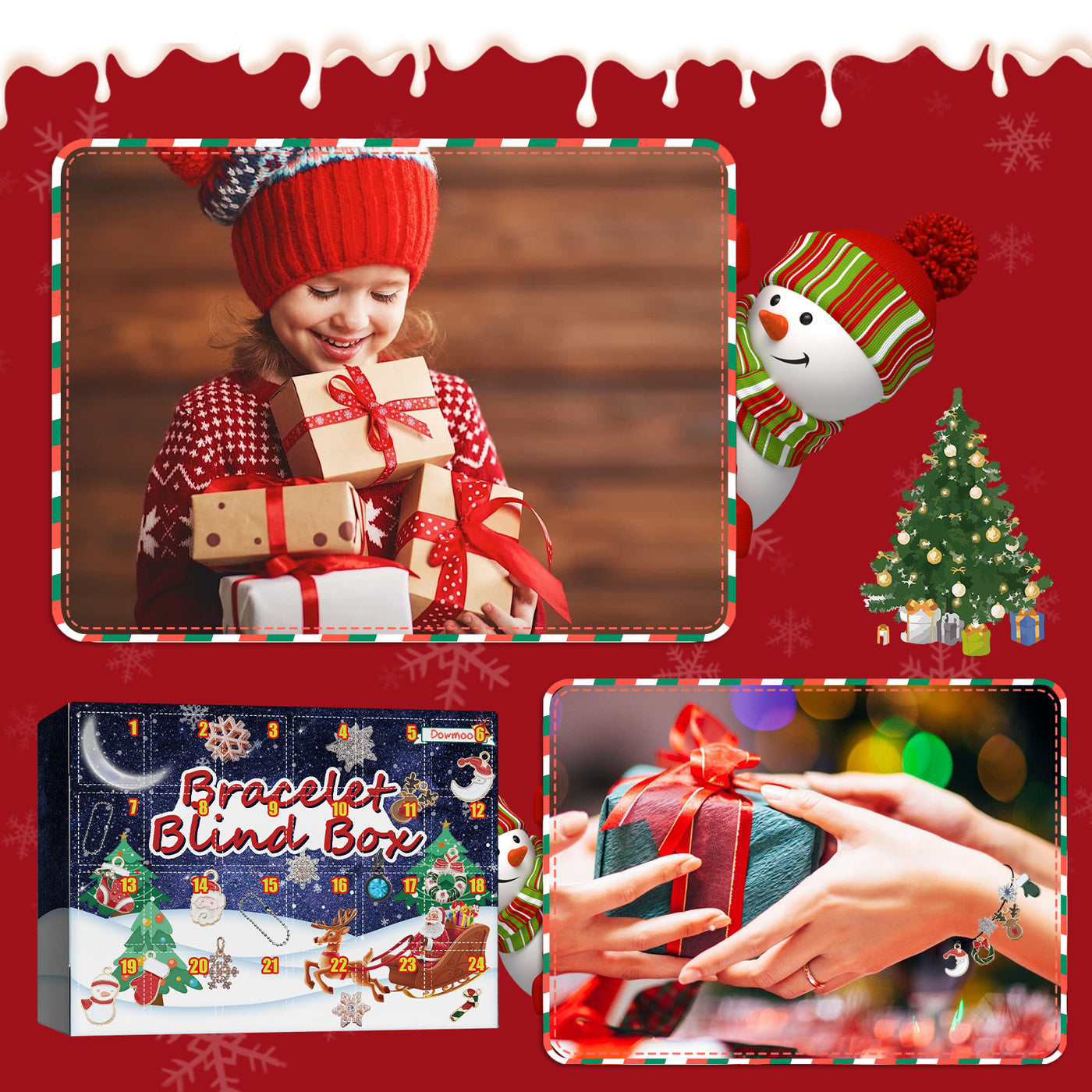 Christmas Advent Calendar DIY Bracelet Mystery Box