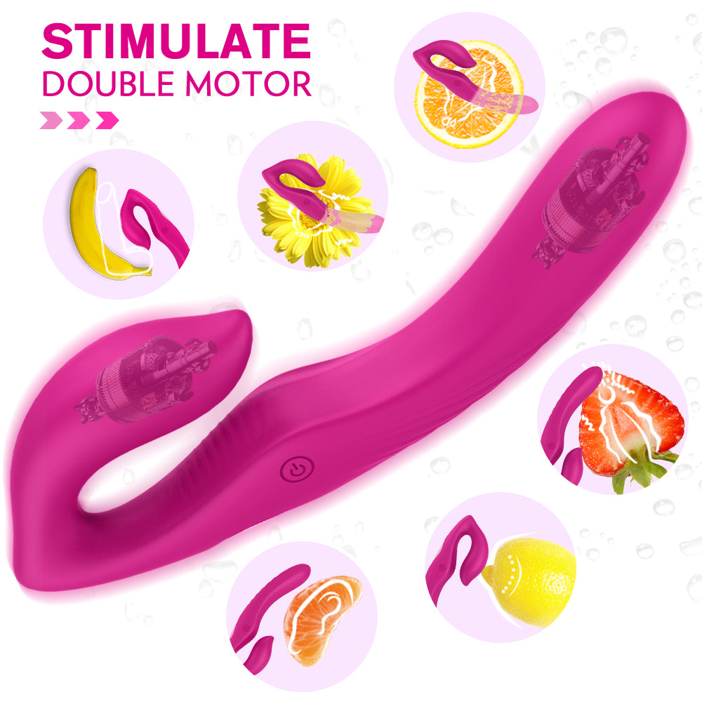 SyncedPulse Couples Vibrator-Red