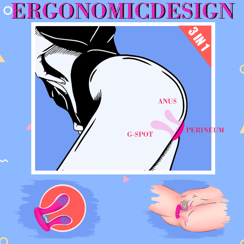 Heart-Rabbit Dual Wearable Vibrator-Red