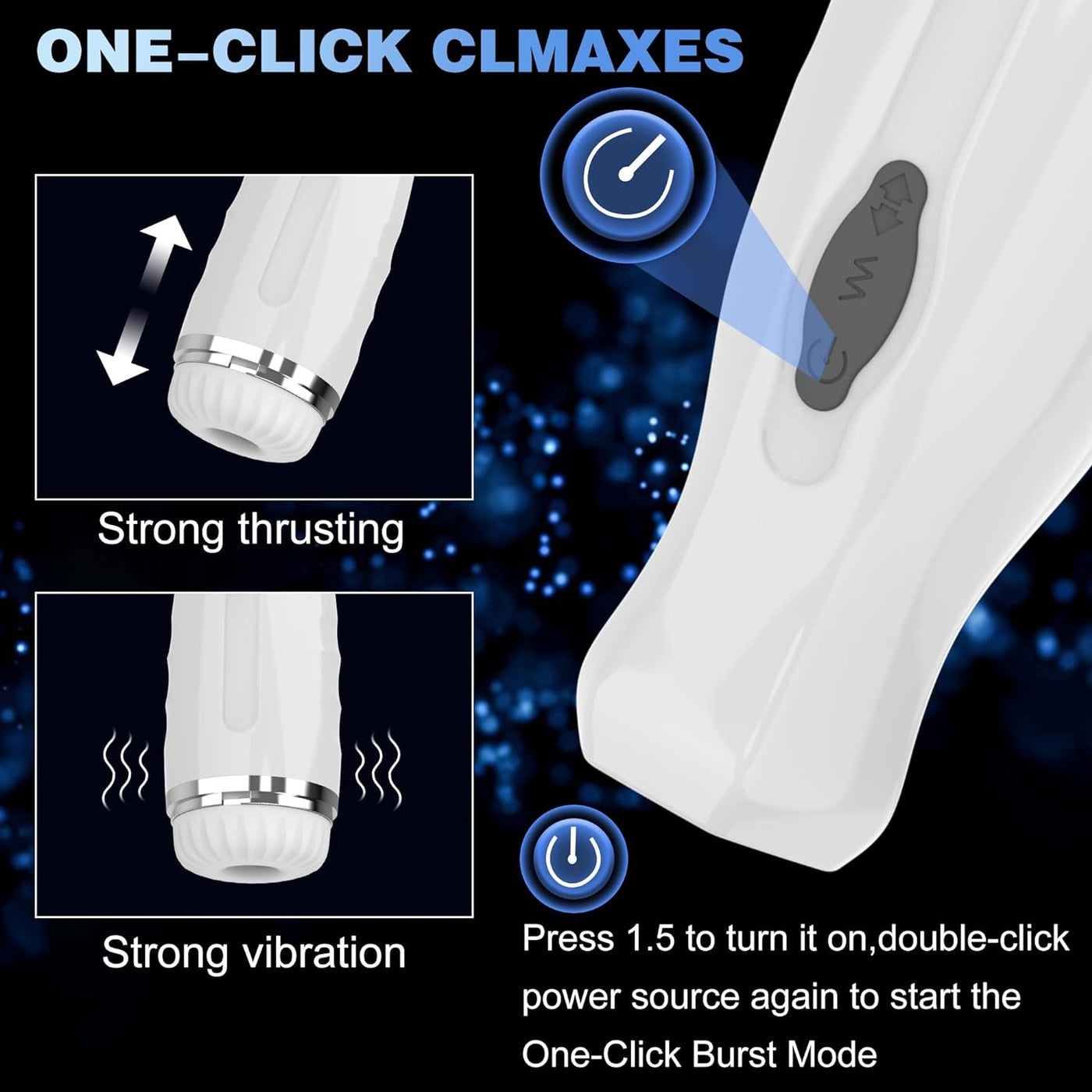 SurgePulse Telescopic Stroker-White