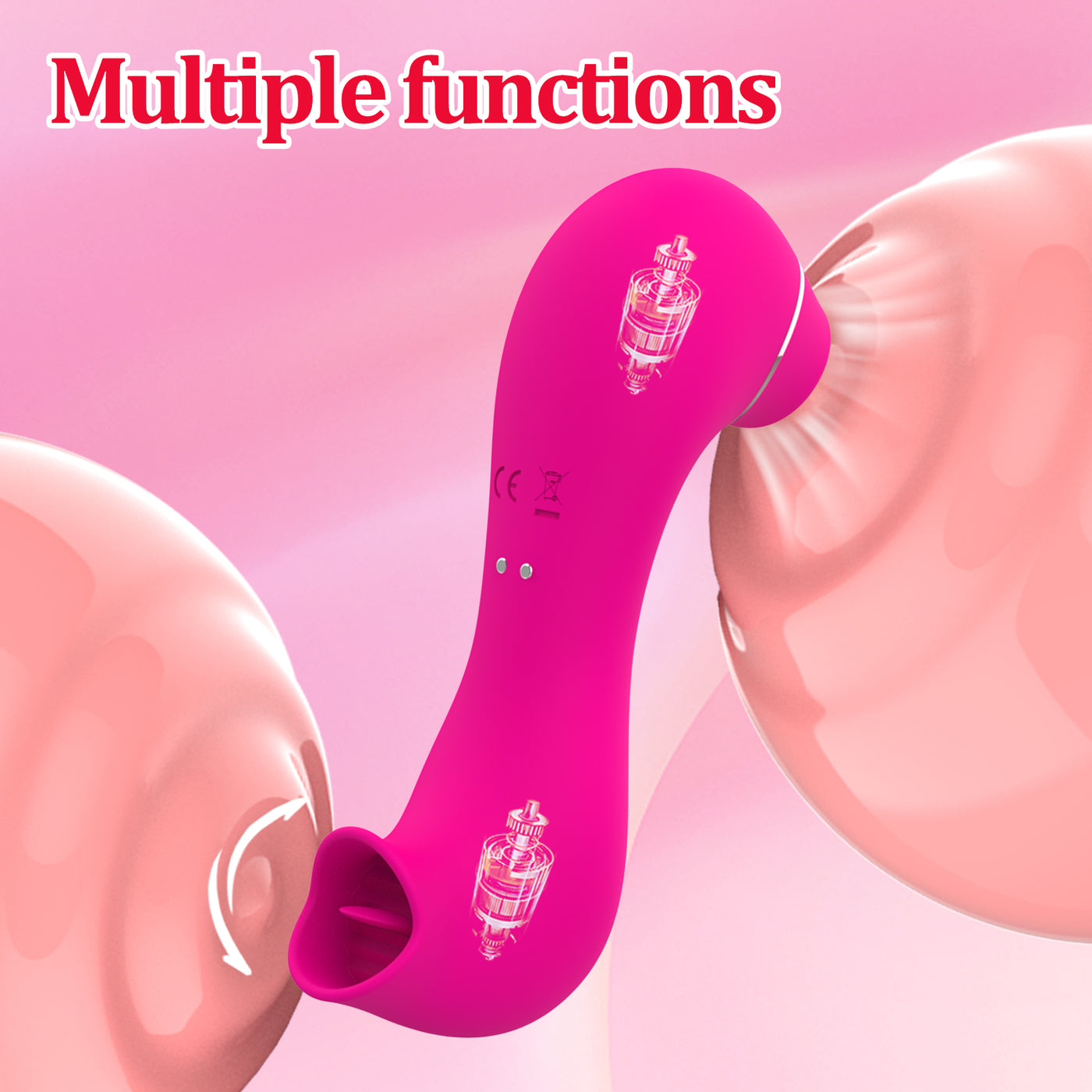 Dual Stimulation Clitoral Sucker-Red