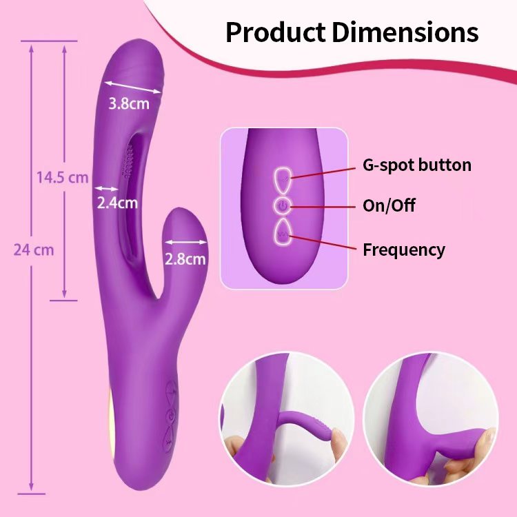 G Spot Clitoral Dual Stimulation Rabbit Vibrator