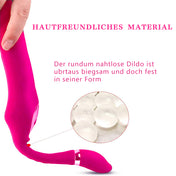 C-shaped Dual-Stimulation Vibrator-Red